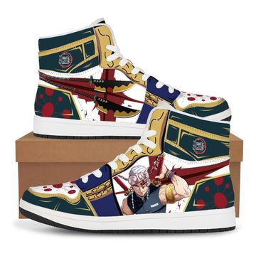 Demon Slayer Shoes Tengen Uzui High Top Basketball Shoes Cosplay