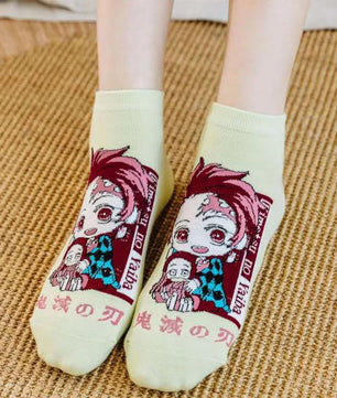 Demon Slayer Socks 5 Pairs Low Cut Anime Socks