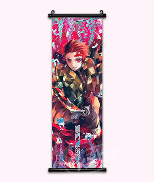 Demon Slayer Tanjiro Anime Poster Paint Style