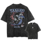 Demon Slayer Tanjiro Shirt Oversized Style Anime Shirt