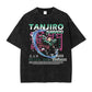 Demon Slayer Tanjiro Water Breathing Shirt Oversized Style Anime Shirt