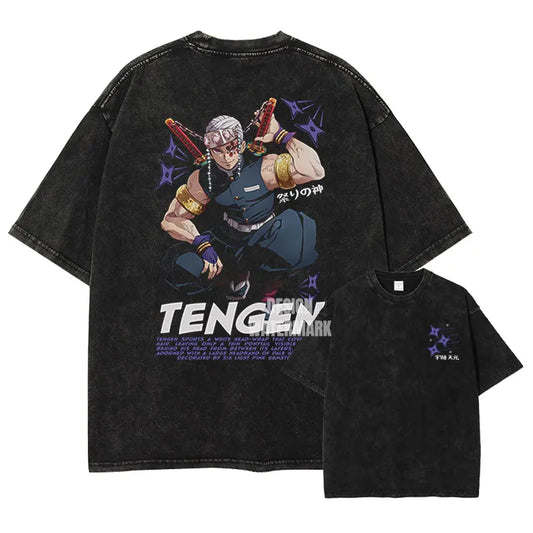 Demon Slayer Tengen Shirt Oversized Style Anime Shirt