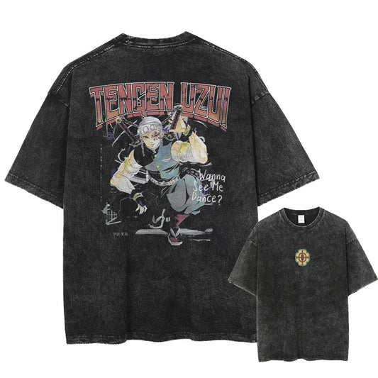Demon Slayer Tengen Shirt Oversized Style Anime Shirt