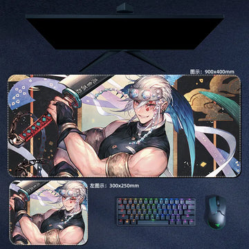 Demon Slayer Tengen Uzui Mouse Pad Anime Desk Mat