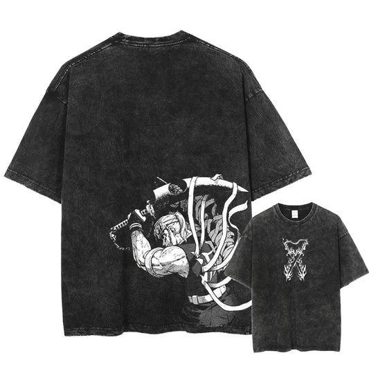 Demon Slayer Tengen Uzui Shirt Oversized Style Anime Shirt