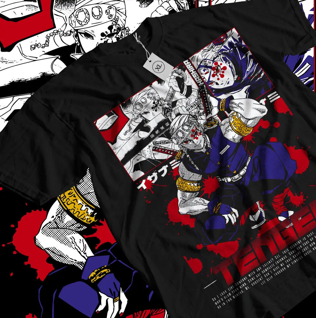 Demon Slayer Tengen Uzui T-Shirt Cotton Anime Shirt