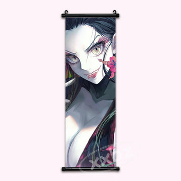 Demon Slayer Upper Rank 6 Daki Anime Poster Paint Style