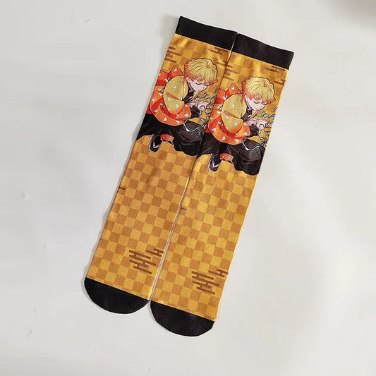 Demon Slayer Zenitsu Anime Socks