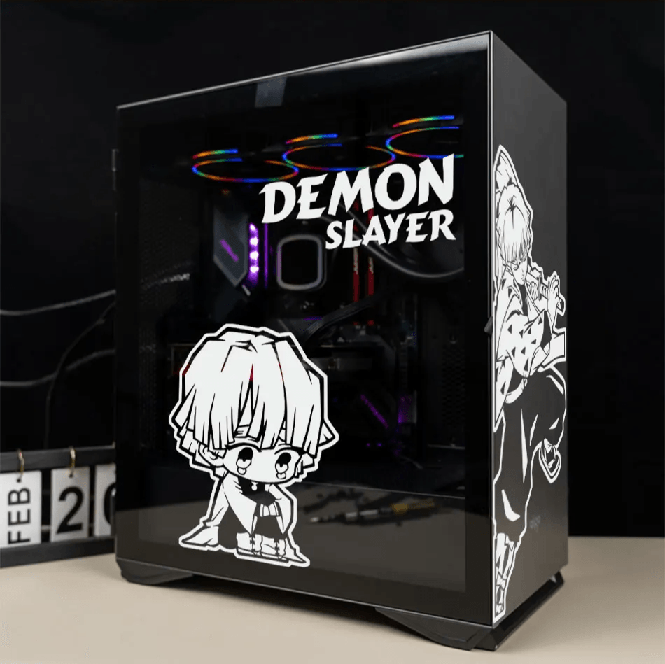 Demon Slayer Zenitsu PC Case Anime Sticker Decal