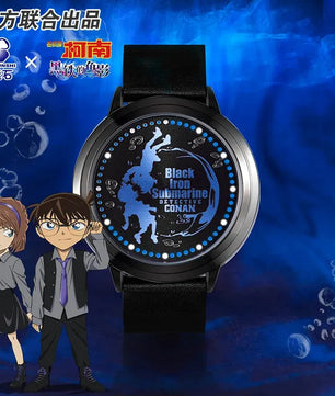 Detective Conan Black Iron Submarine LED Anime Watch