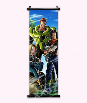 Dragon Ball Androids 18 17 & 16 Anime Poster Canvas Scroll