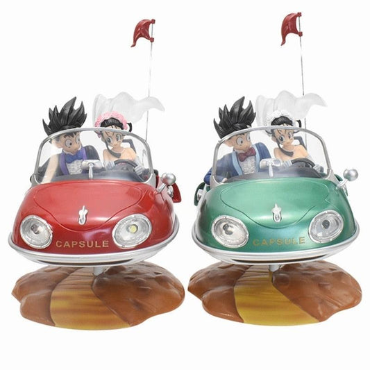 Dragon Ball Goku and Chichi Wedding Driving LED Capsule Corp Car