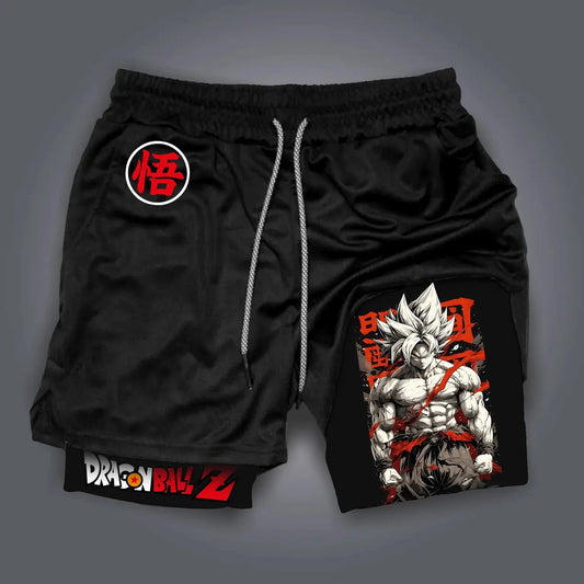 Dragon Ball Goku Compression Shorts - Men's Anime Workout Shorts