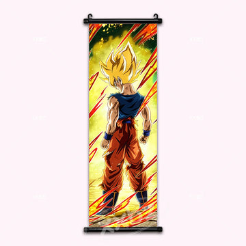 Dragon Ball Goku Super Saiyan Anime Poster Canvas Scroll