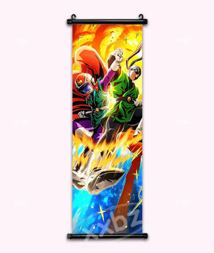Dragon Ball Great Saiyaman & Videl Anime Poster Canvas Scroll