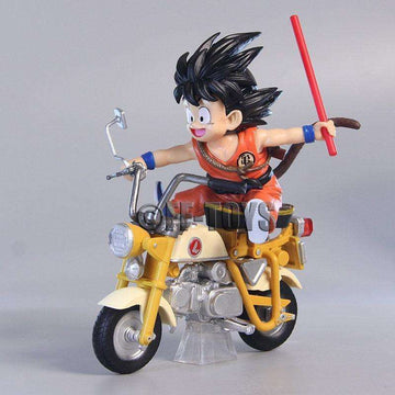 Dragon Ball Kid Goku Riding Moped Anime Figure Statue