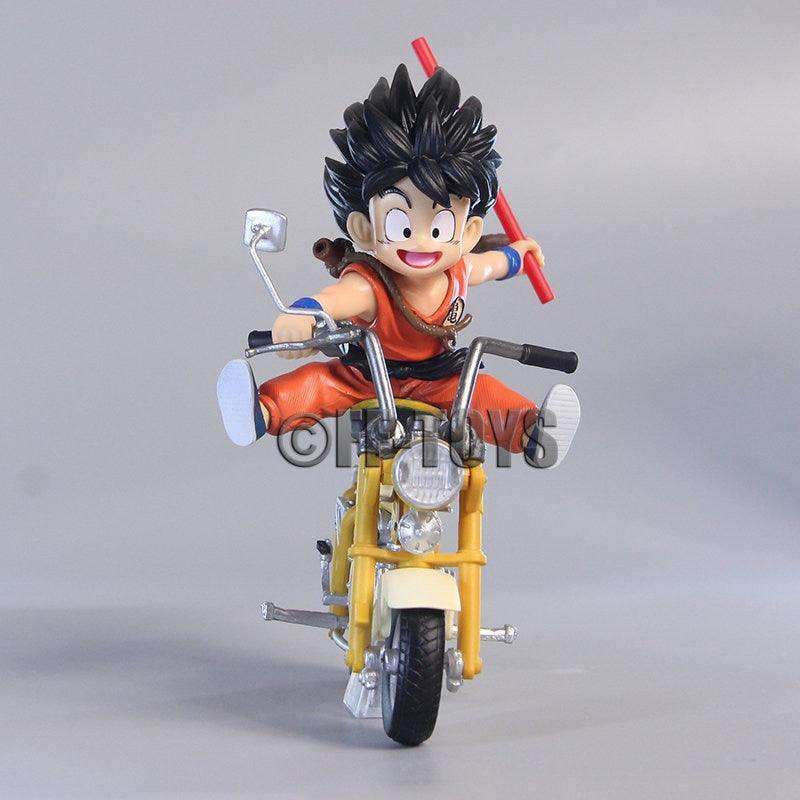 Dragon Ball Kid Goku Riding Moped Anime Figure Statue