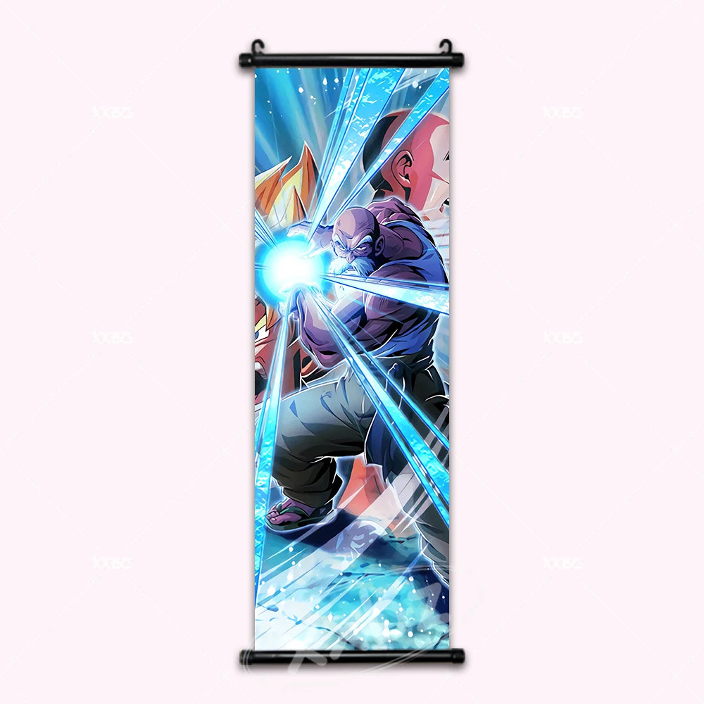 Dragon Ball Master Roshi Kamehameha Anime Poster Canvas Scroll