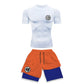Dragon Ball Style Compression Shirt & Shorts Set - Anime Workout Set Rash Guard