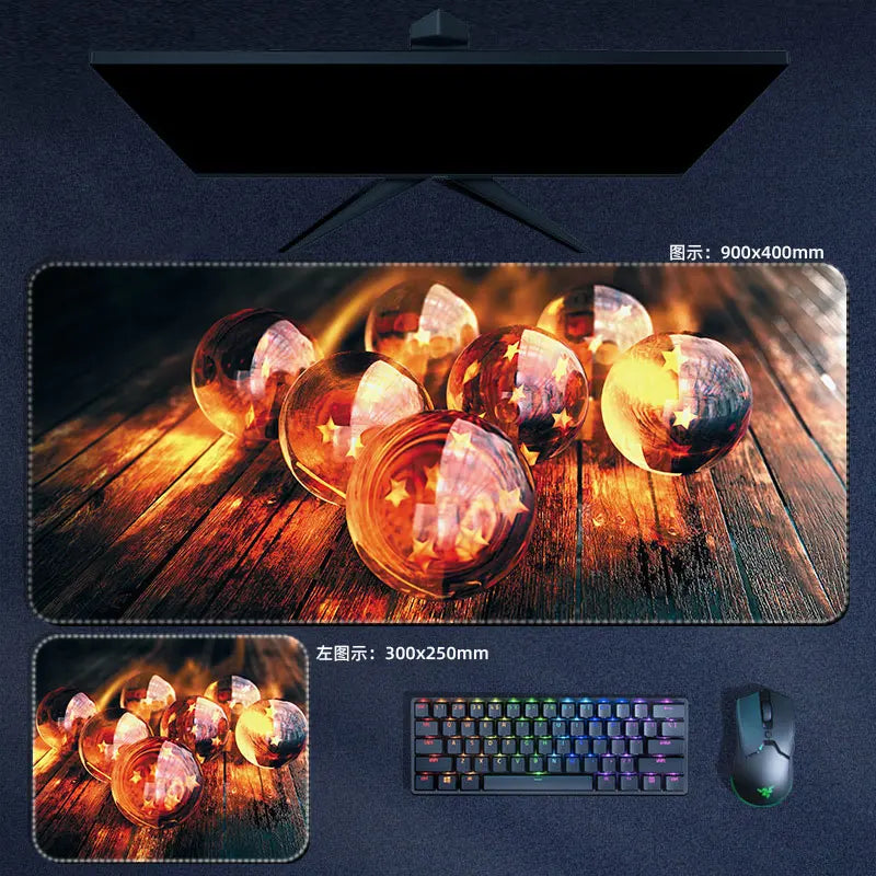 Dragon Ball Super Dragon Balls Mouse Pad Anime Desk Mat