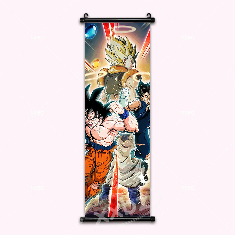 Dragon Ball Super Saiyan Gogeta Anime Poster Canvas Scroll