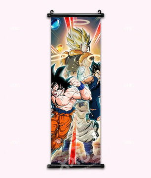 Dragon Ball Super Saiyan Gogeta Anime Poster Canvas Scroll