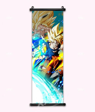 Dragon Ball Super Saiyan Goku Anime Poster Canvas Scroll