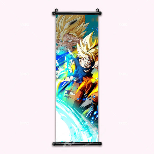 Dragon Ball Super Saiyan Goku Anime Poster Canvas Scroll