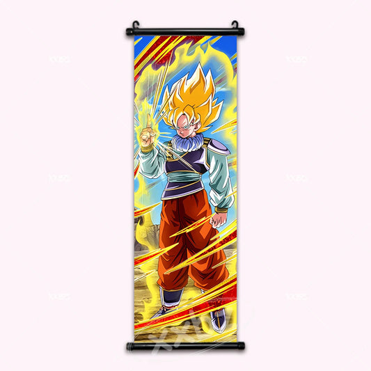 Dragon Ball Super Saiyan Goku Yardrat Outfit Anime Poster Scroll