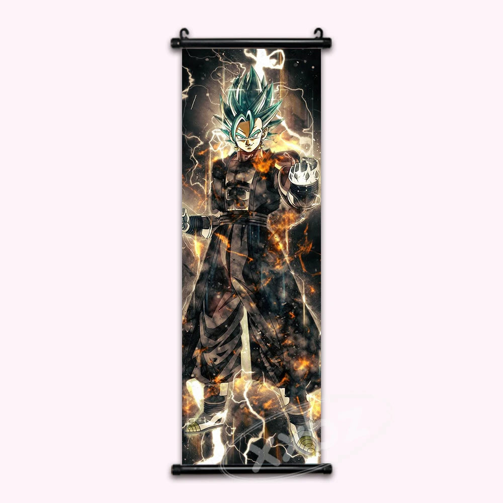 Dragon Ball Super SSB Vegito Gold Anime Poster Canvas Wall Art