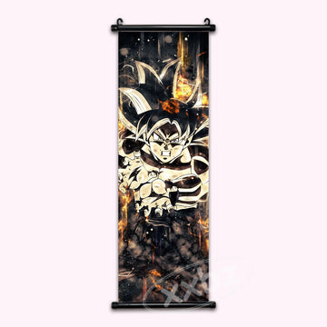 Dragon Ball Super Ultra Instinct Goku Gold Anime Poster Wall Art