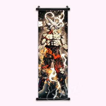 Dragon Ball Super Ultra Instinct Goku Poster Gold Wall Art