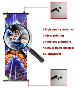 Dragon Ball Super Vegito Anime Poster Canvas Scroll