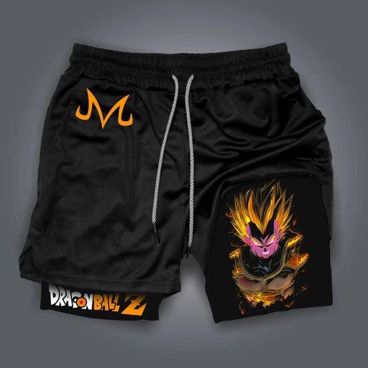 Dragon Ball Vegeta Compression Shorts - Men's Anime Workout Shorts