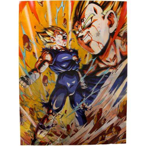 Dragon Ball Z 3D Anime Poster Goku, Vegeta, and Gohan Wall Art