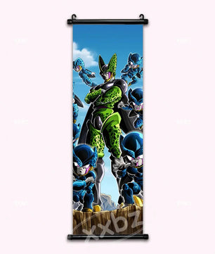 Dragon Ball Z Cell Anime Poster Canvas Scroll