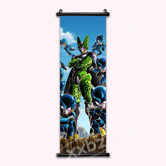 Dragon Ball Z Cell Anime Poster Canvas Scroll