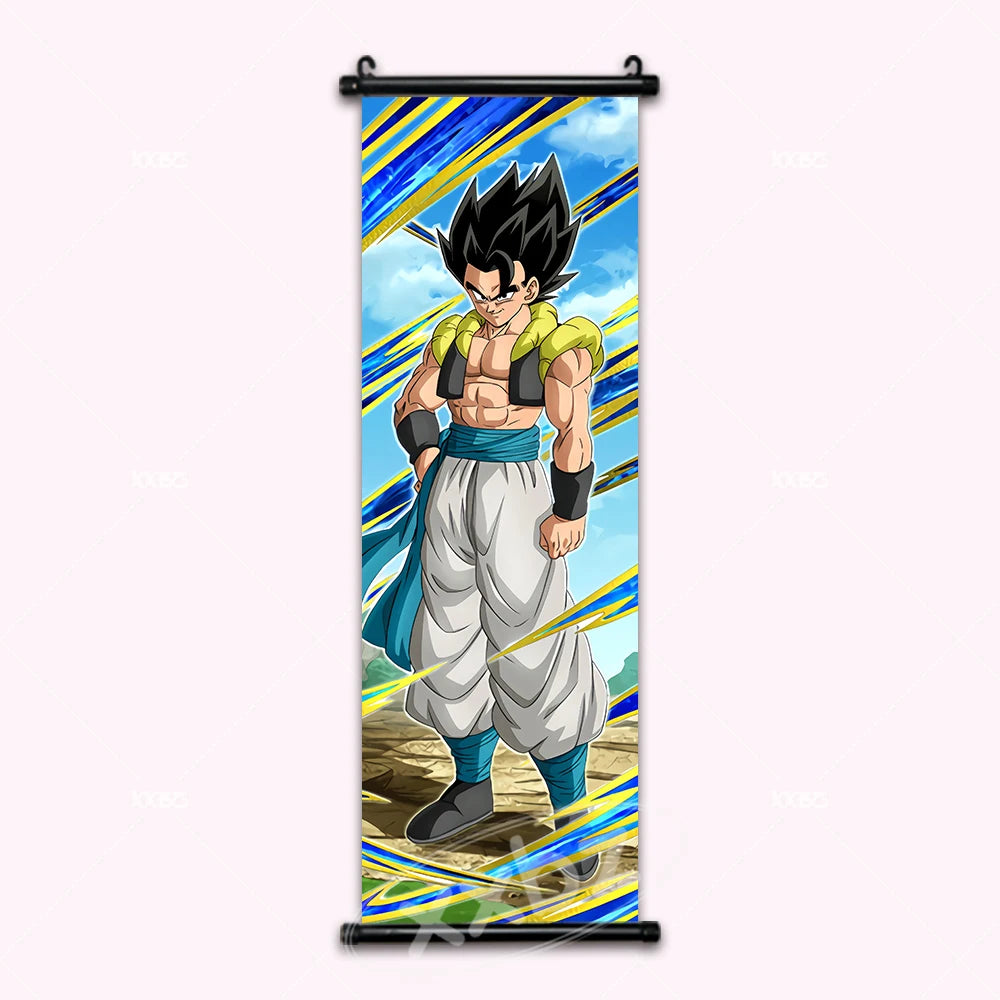 Dragon Ball Z Gogeta Anime Poster Canvas Scroll