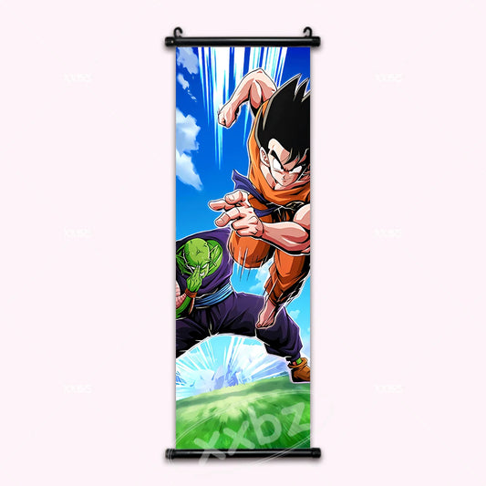 Dragon Ball Z Goku & Piccolo Anime Poster Canvas Scroll