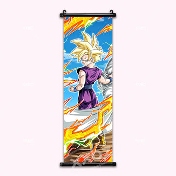 Dragon Ball Z Super Saiyan 2 Teen Gohan Anime Poster Canvas Scroll