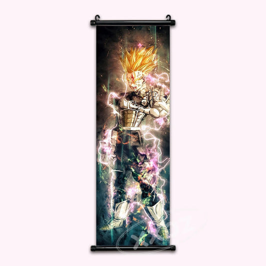 Dragon Ball Z Super Saiyan 2 Trunks Gold Anime Poster Wall Art