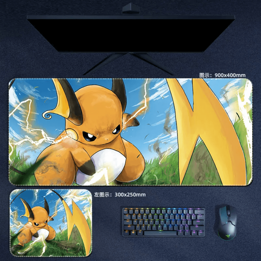 Pokemon Mouse Pad Large Anime Raichu Mouse Pad Desk Mat