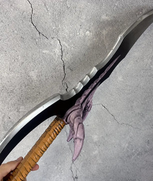 Solo Leveling Sung Jinwoo Kasaka’s Venom Fang Purple Claw-Guard Anime Prop Replica Dagger
