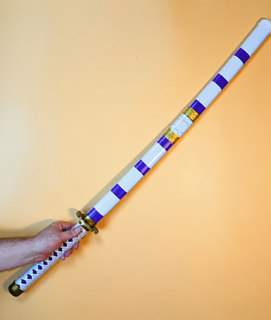 One Piece Roronoa Zoro Enma-Style Katana 1:1 Scale Anime Prop Replica Bamboo Sword