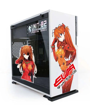 Evangelion Asuka Langley Anime Sticker Decals For PC Case