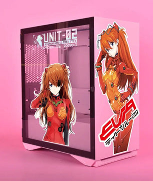 Evangelion Asuka Langley Anime Sticker Decals For PC Case