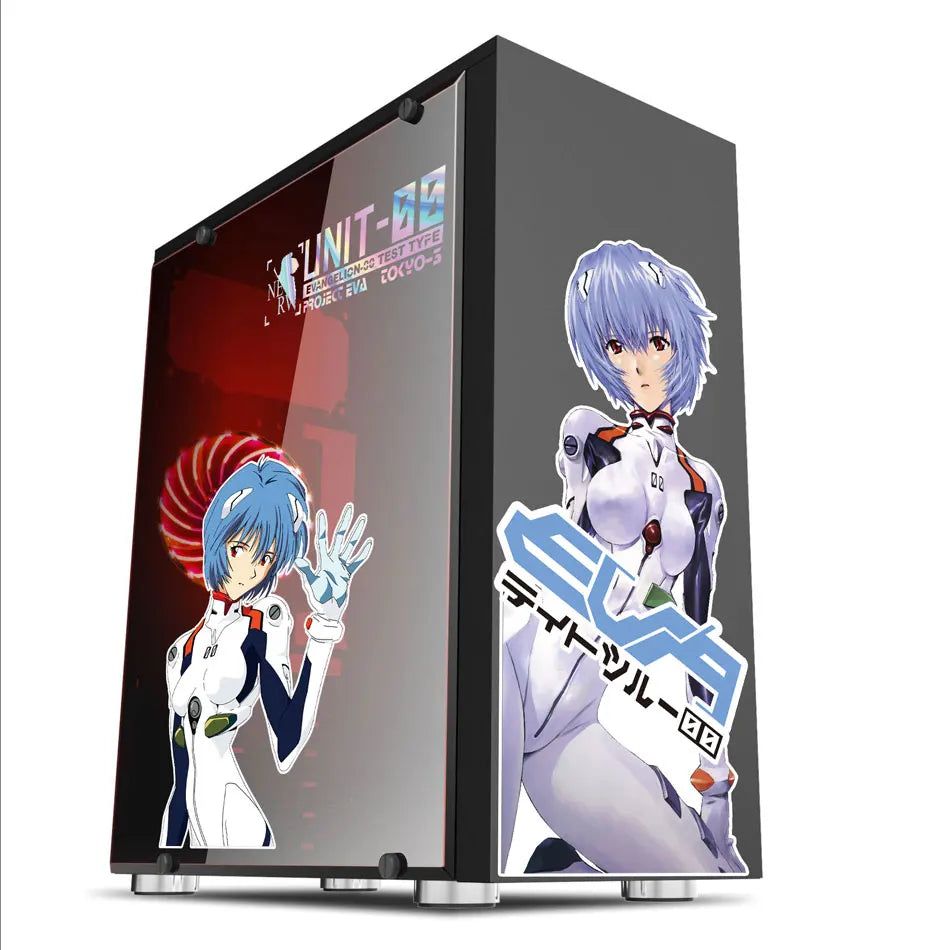 Evangelion Rei Ayanami Anime Sticker Decals For PC Case