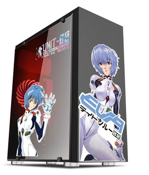 Evangelion Rei Ayanami Anime Sticker Decals For PC Case