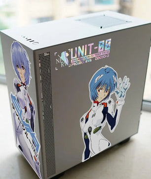 Evangelion Rei Ayanami Anime Sticker Decals For PC Case