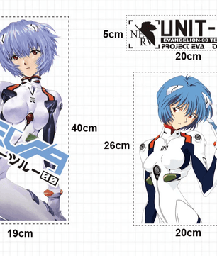 Evangelion Rei Ayanami Anime Sticker Decals For PC Case